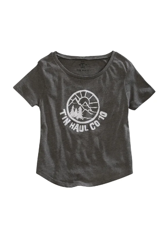 Women's Outerwear Garments Tin Haul Womens Grey 100% Cotton Circle Mountain S/S T-Shirt Women's Outerwear Garments Tin Haul Womens Grey 100% Cotton Circle Mountain S/S T-Shirt