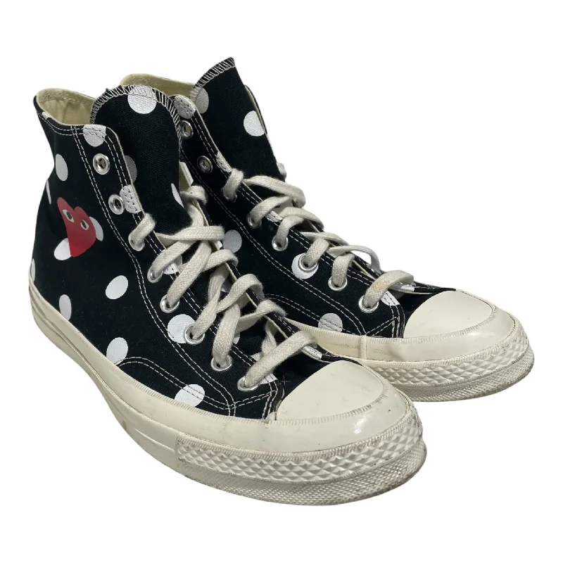Men's Shock-Absorbing Shoes PLAY COMME des GARCONS/CONVERSE/Hi-Sneakers/US 9/Cotton/BLK/
