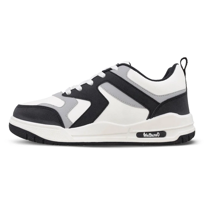 Men's Two-Tone Sneakers -  WY3478 White Black