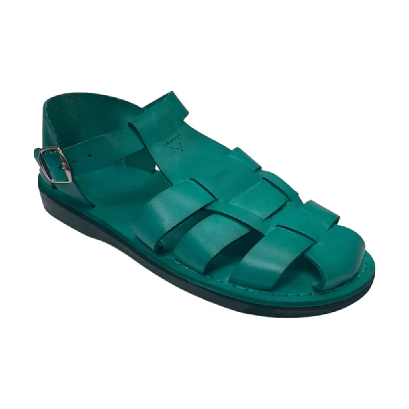 Daniel - Leather Fisherman Sport Sandal | Turquoise