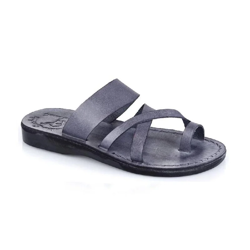 The Good Shepherd - Leather Toe Loop Slide | Grey