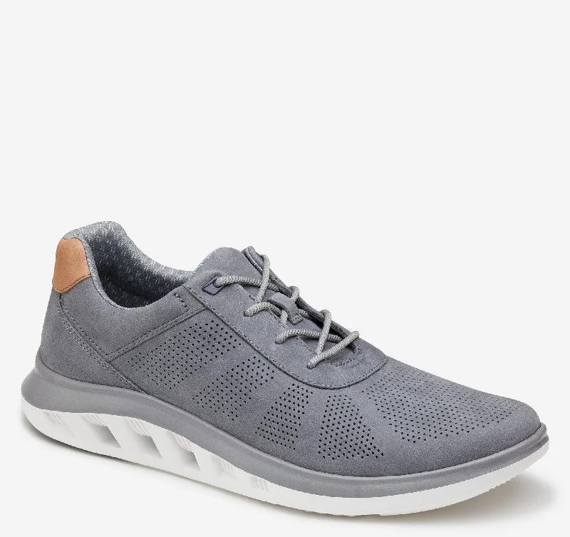 Johnston & Murphy Activate U Throat Gray Nubuck Men's