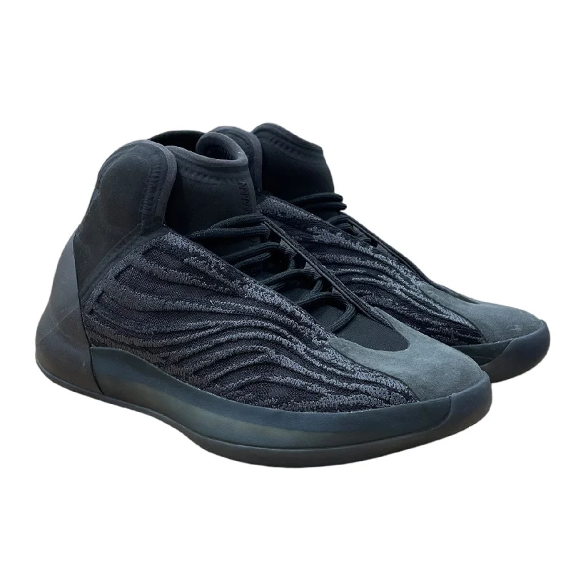 Men's Handcrafted Shoes YEEZY/Hi-Sneakers/US 9/Cotton/BLK/YZY QNTM