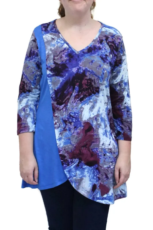 Flash Sale Online Patricia Layered Hem Tunic In Blue