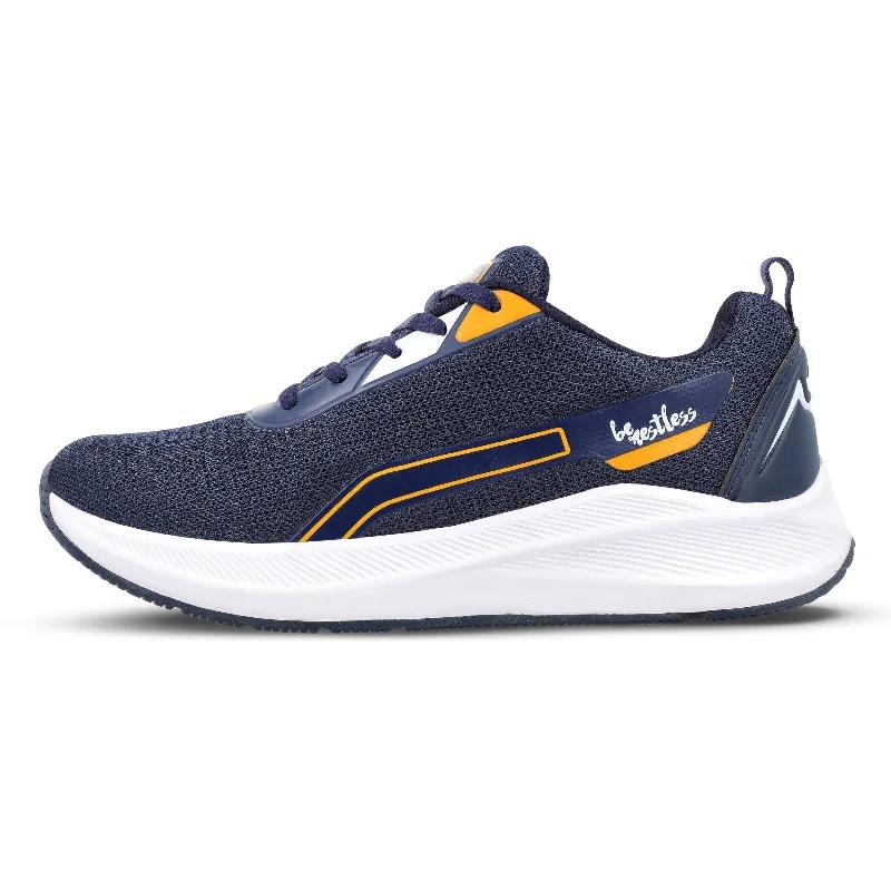 Walkaroo Men Sports Shoe - WS9073 Navy Blue Yellow