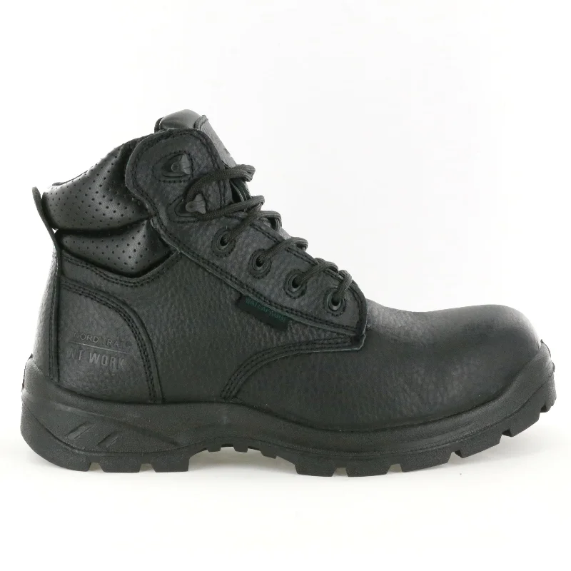 NT Work Men's Big Don Black Leather Composite Toe Waterproof Work Boot