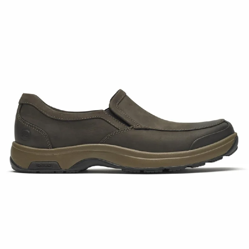 Dunham Men's Battery Park Slip-On Brown 4E