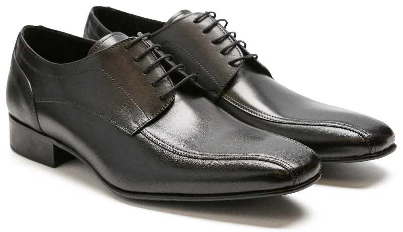 Luciana Men's Black Leather Bike Toe Dress Shoe 5900