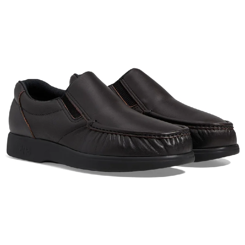 SAS Side Gore Cacao Leather Loafer (Men's)