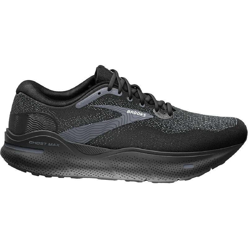 Men's Cushioned Boots Men's Brooks Ghost Max Black/Black/Ebony Mesh