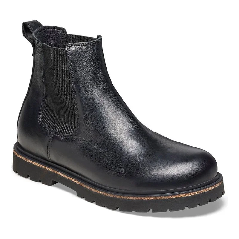 Men's Trendy Boots Highwood Slip On Men Leather Boot - Black
