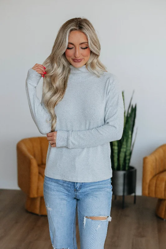 Women's Office Outfit Marceline Long Sleeve Top - Stone