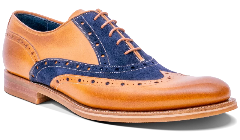 Abingdon - Cedar Calf/Navy Suede