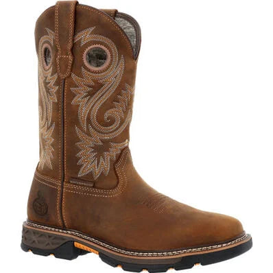 GEORGIA BOOT MEN'S CARBO-TEC FLX WATERPROOF PULL-ON WORK BOOT | GB00649