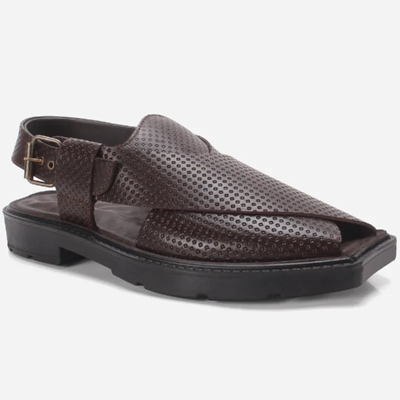 Mens "KENYON" Leather Peshawari Sandals