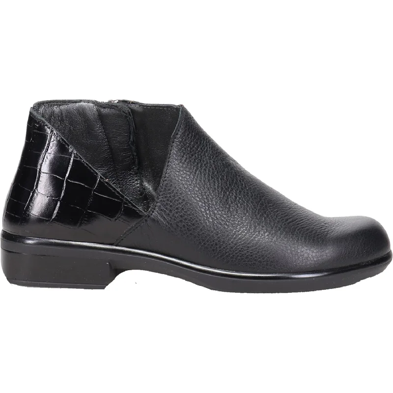 Sleek And Modern Shoes Women's Naot Bayamo Soft Black/Black Croc Leather