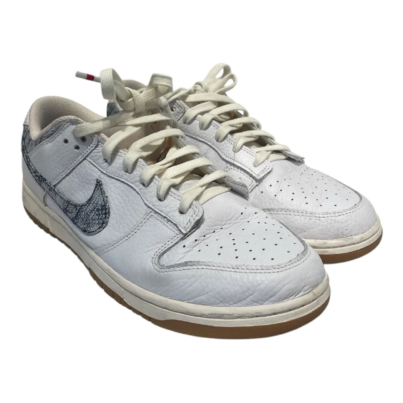 Men's Ergonomic Boots NIKE/Low-Sneakers/US 13/Leather/WHT/Washed Denim