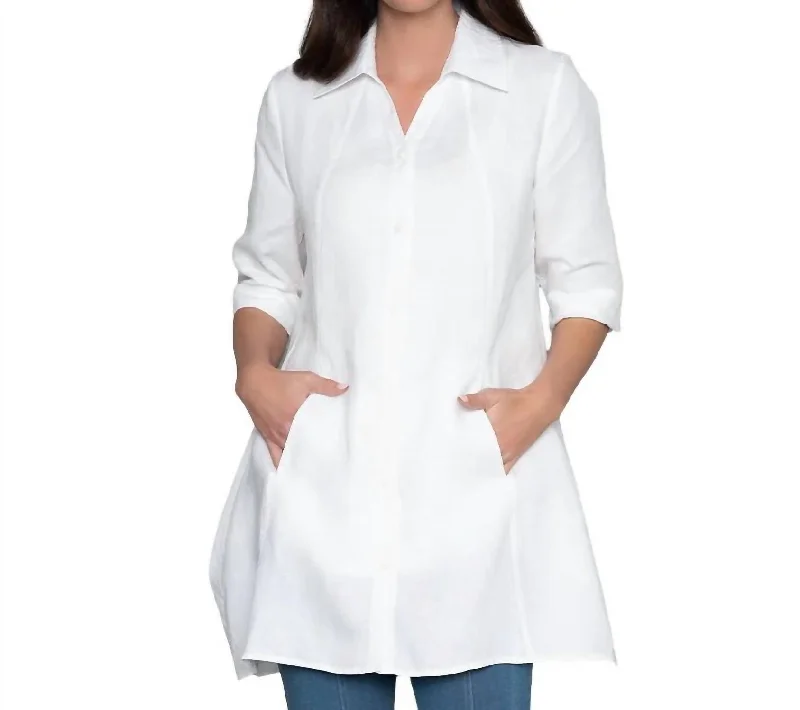 Casual Women's Clothing Online Harmony Tunic In Soft White