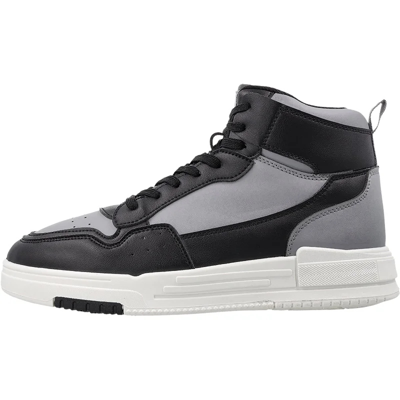 Men's High Top Sports Sneakers - WY3470 Black