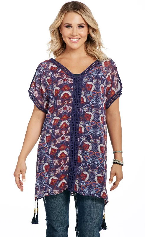 Women's Clothing And Garments Sets Cowgirl Up Womens Purple Multi Polyester Tassel Kaftan Tunic S/S Women's Clothing And Garments Sets Cowgirl Up Womens Purple Multi Polyester Tassel Kaftan Tunic S/S