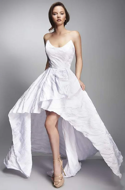 Wardrobe Upgrade Nicole Bakti - 6906 Strapless Scoop High Low Dress