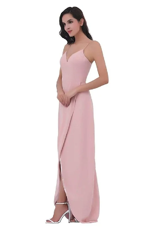 Women's Clothes For Work Events J'Adore Dresses - J11337 Long V-Neck Surplice High Slit Dress Women's Clothes For Work Events J'Adore Dresses - J11337 Long V-Neck Surplice High Slit Dress