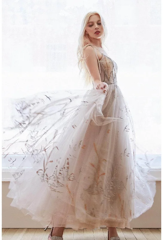 Women's Evening Wear for Special Occasions Andrea and Leo - A0987 Corseted Bird Designed Fine Dress Women's Evening Wear for Special Occasions Andrea and Leo - A0987 Corseted Bird Designed Fine Dress