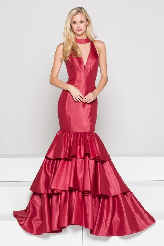 Great Prices On Feminine Styles Colors Dress - Ruffled High Mermaid Dress 1882 - 2 pcs Wine In Size 8 and 1 pc Royal in Size 6 Available Great Prices On Feminine Styles Colors Dress - Ruffled High Mermaid Dress 1882 - 2 pcs Wine In Size 8 and 1 pc Royal in Size 6 Available