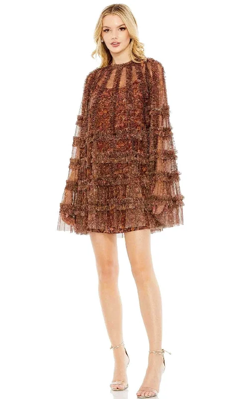 Trendy Street Style Clothing Mac Duggal 8007 - Ruffled Cocktail Dress