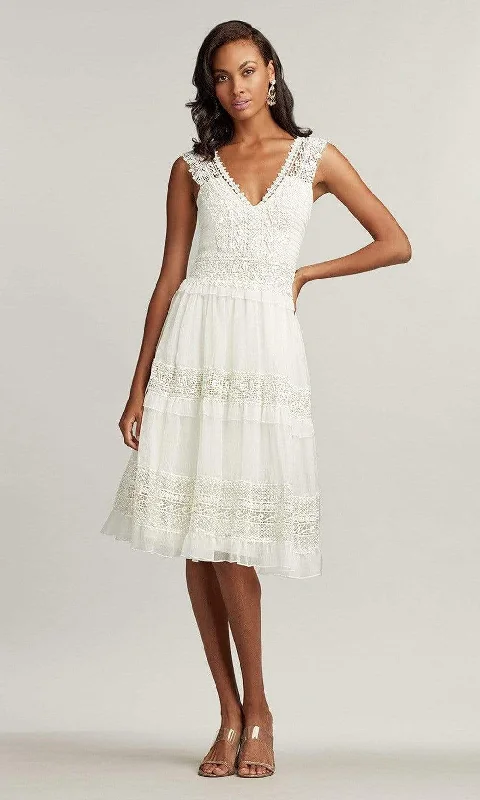 Exclusive Designer Collection Tadashi Shoji - Anya Ruffle Lace Dress