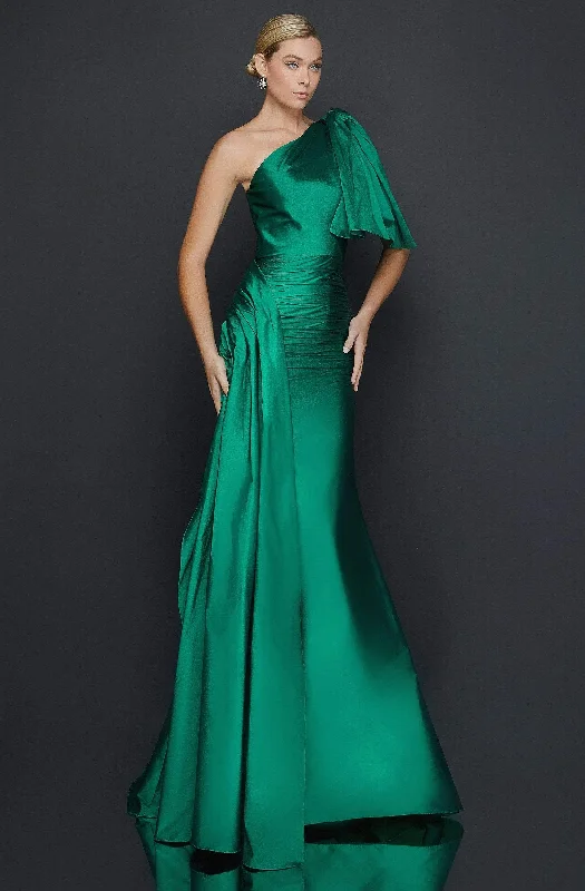 Huge Markdowns Terani Couture - 2011E2044 Asymmetric Mermaid Dress With Train