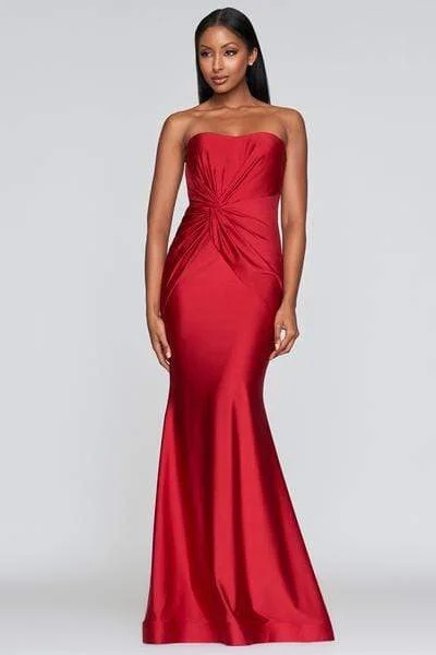 Women's Casual Clothing For Lounging Faviana - S10381 Long Stretch Charmeuse Dress