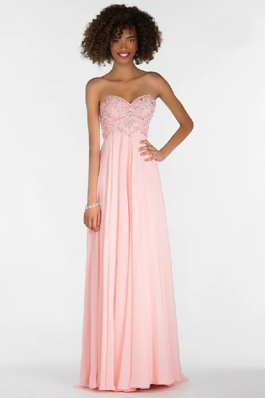 Fashion Forward Outfits Alyce Paris 6686 Prom Collection Strapless Chiffon Dress - 1 Pc Rosewater in Size 16 Available Fashion Forward Outfits Alyce Paris 6686 Prom Collection Strapless Chiffon Dress - 1 Pc Rosewater in Size 16 Available