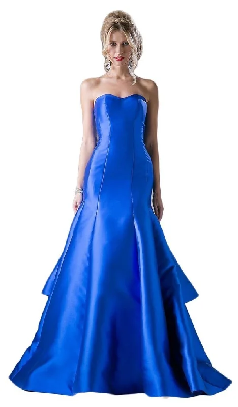 Chic Style, Always In Vogue Cinderella Divine - 13355 Strapless Sweetheart Bodice Layered Trumpet Dress - 1 pc Royal In Size 14 Available Chic Style, Always In Vogue Cinderella Divine - 13355 Strapless Sweetheart Bodice Layered Trumpet Dress - 1 pc Royal In Size 14 Available