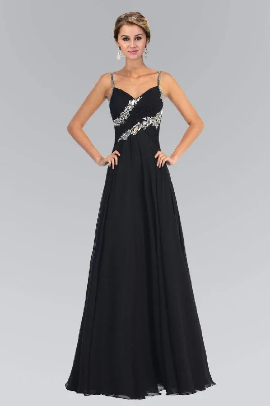 Shop Your Favorites Before They're Gone Elizabeth K - GL1031 Bejeweled Ruched Sweetheart Chiffon Dress Shop Your Favorites Before They're Gone Elizabeth K - GL1031 Bejeweled Ruched Sweetheart Chiffon Dress