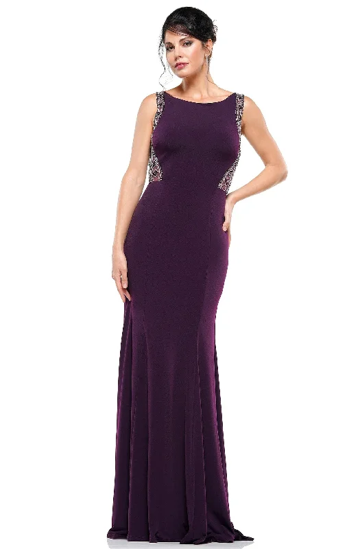 Women's Occasion Wear Clothing Rina Di Montella - RD2609 Embellished Bateau Fitted Dress Women's Occasion Wear Clothing Rina Di Montella - RD2609 Embellished Bateau Fitted Dress