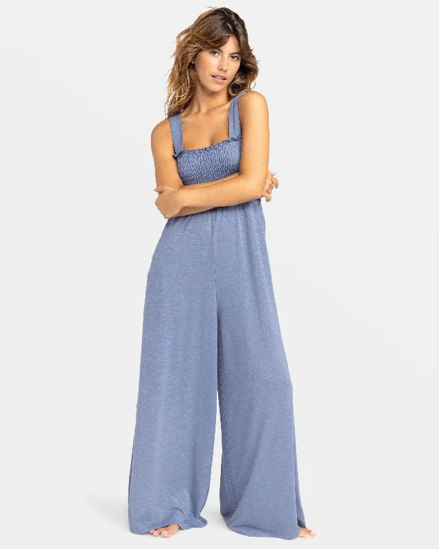 Trendy Women's Dresses Online Just Passing By Smocked Jumpsuit - Wild Wind