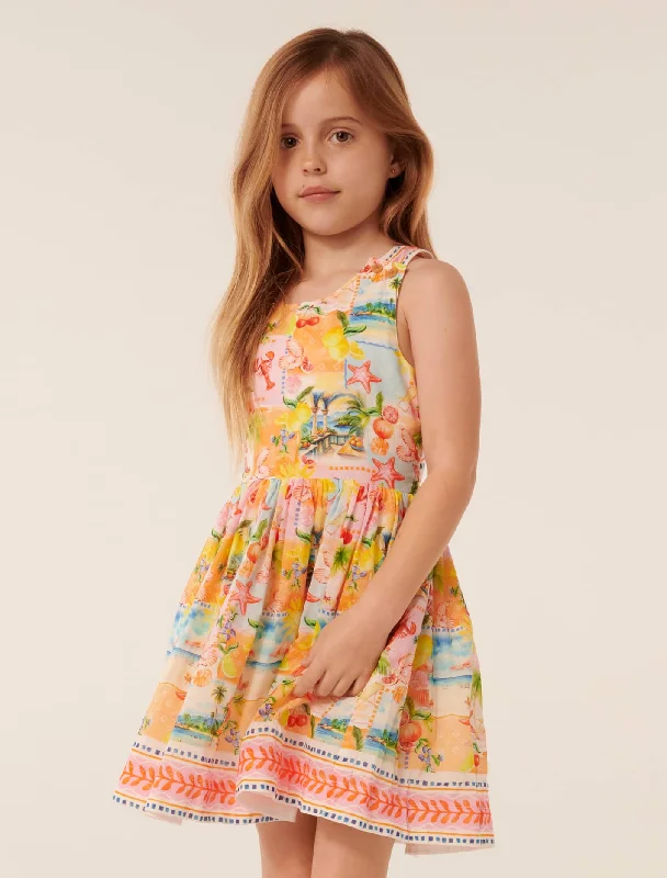 Women's High-Fashion Outfit Piper Cross Back Girls Dress
