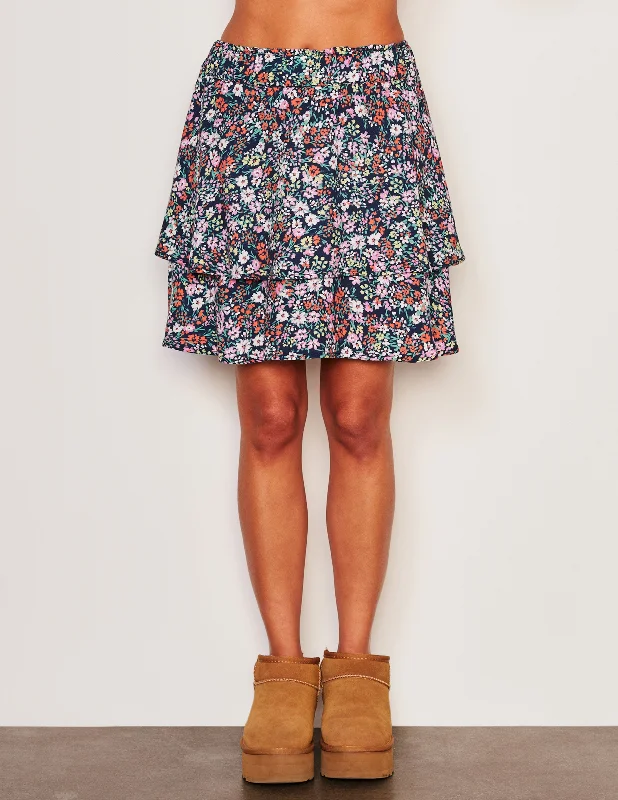 Online Boutique Clothing Sundry Femme Skirt in Deep Navy