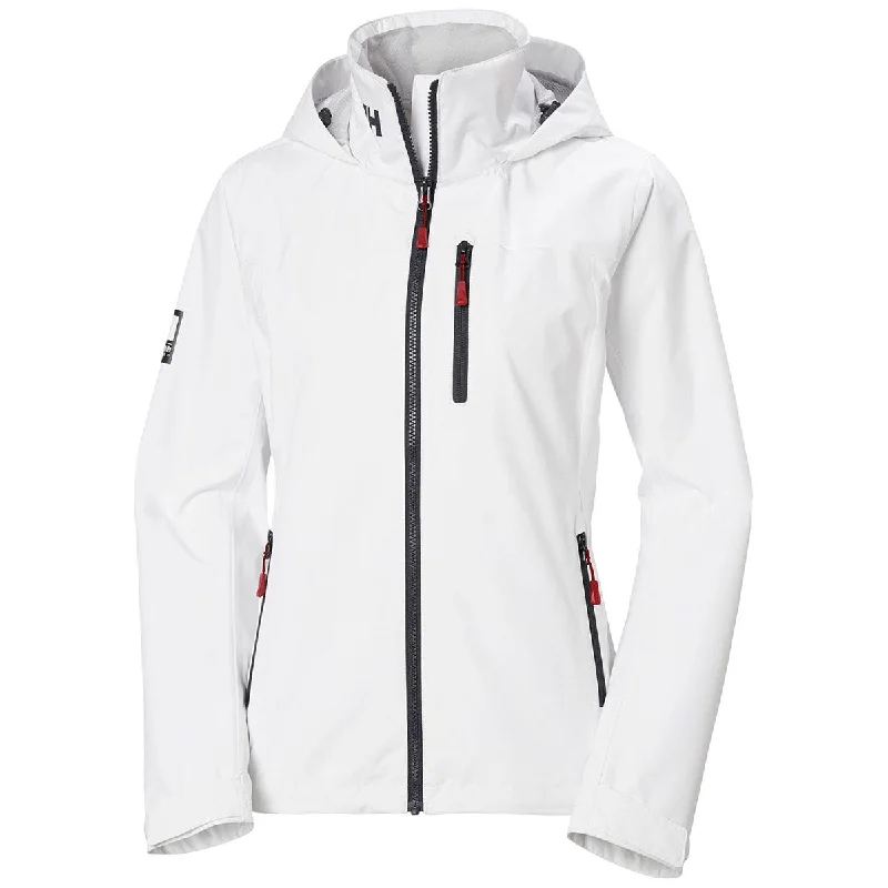 Bold Fashion Helly Hansen Women's White Crew Hooded Jacket 2.0