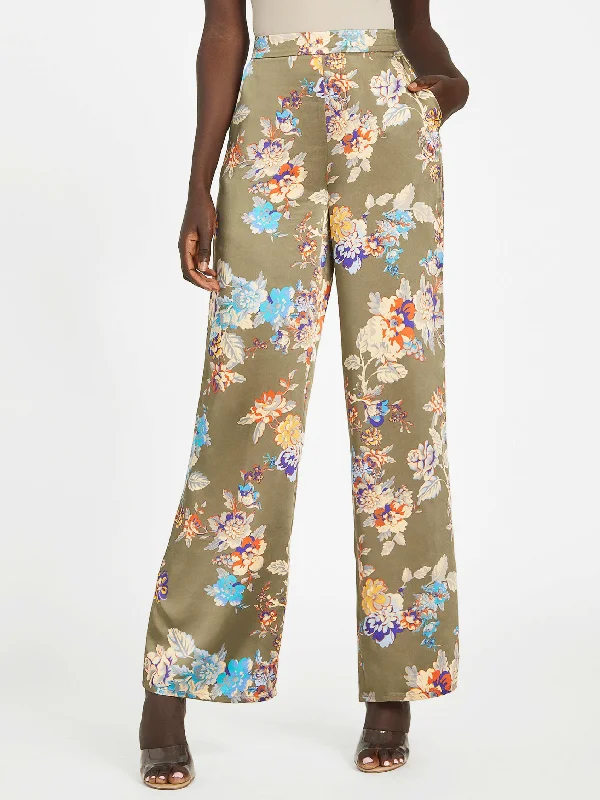 Stylish Savings Gia Satin Wide-Leg Pants