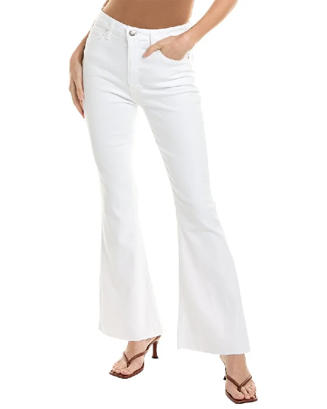 Boutique Dress Online HUDSON Jeans Holly Spring White High-Rise Flare Bootcut Jean