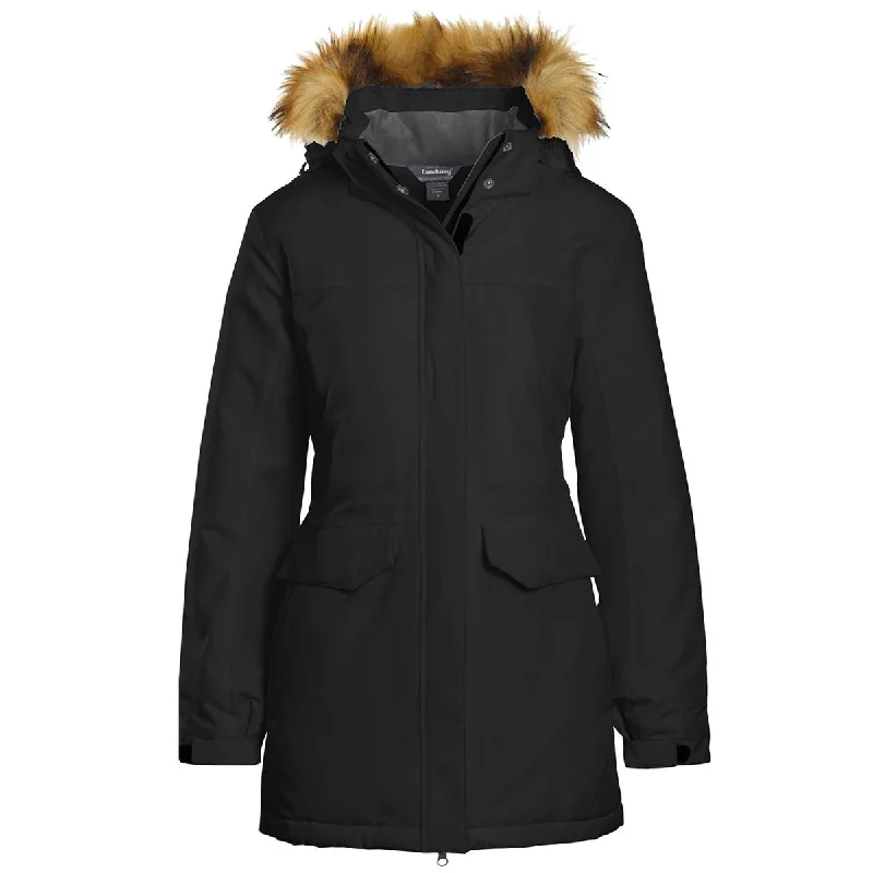 Casual Fashion Trends for Women Landway Women's Black Providence Insulated Parka with Faux Fur Casual Fashion Trends for Women Landway Women's Black Providence Insulated Parka with Faux Fur