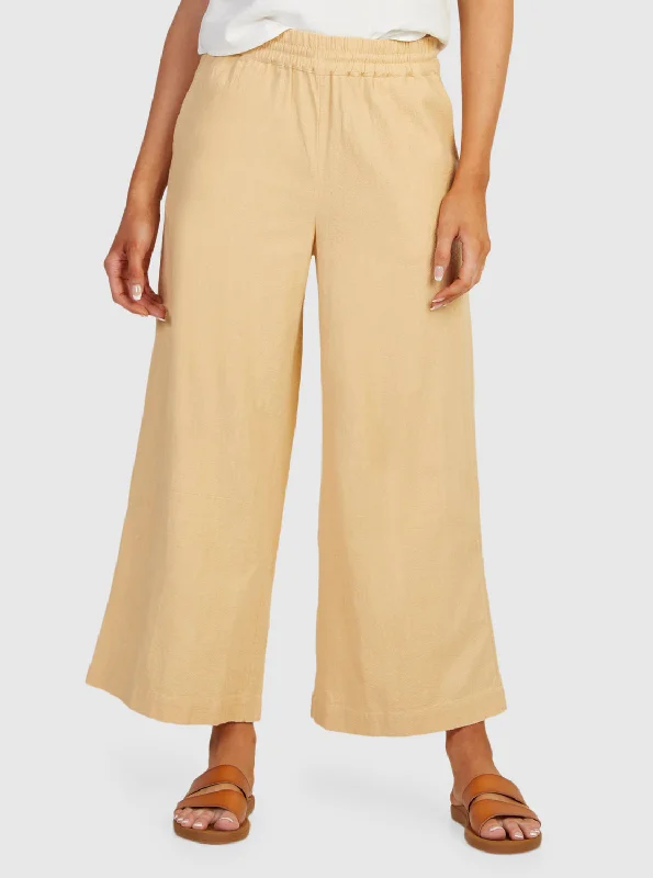 Women's Work Outfit Lekeitio Bay Beach Trousers - Beige