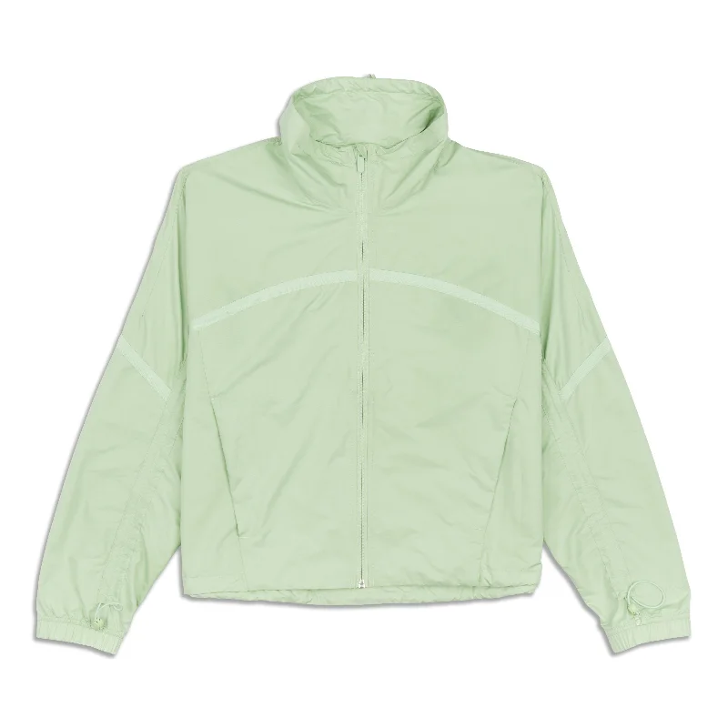 Bold Fashion Lightweight Cropped Track Jacket - Resale