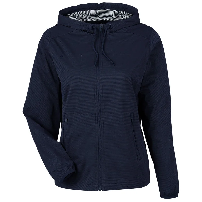 Women's Chic Outerwear Attire North End Women's Classic Navy Heather Network Lightweight Jacket Women's Chic Outerwear Attire North End Women's Classic Navy Heather Network Lightweight Jacket