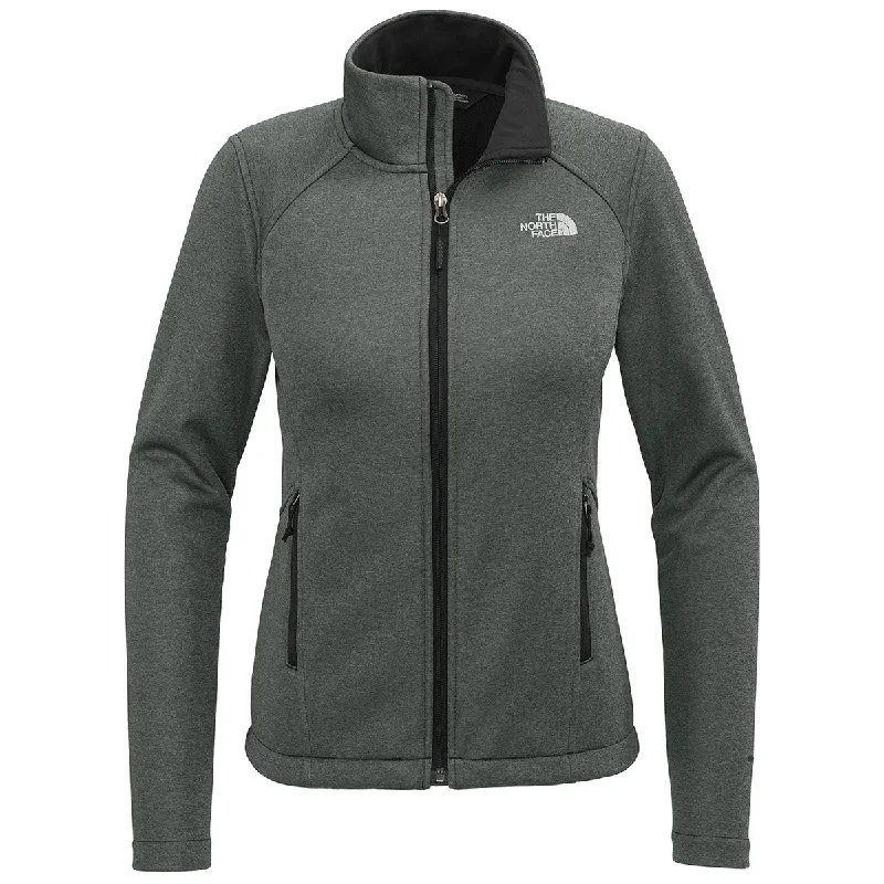 Women's Office Outfit The North Face Women's TNF Dark Grey Heather Chest Logo Ridgewall Soft Shell Jacket Women's Office Outfit The North Face Women's TNF Dark Grey Heather Chest Logo Ridgewall Soft Shell Jacket