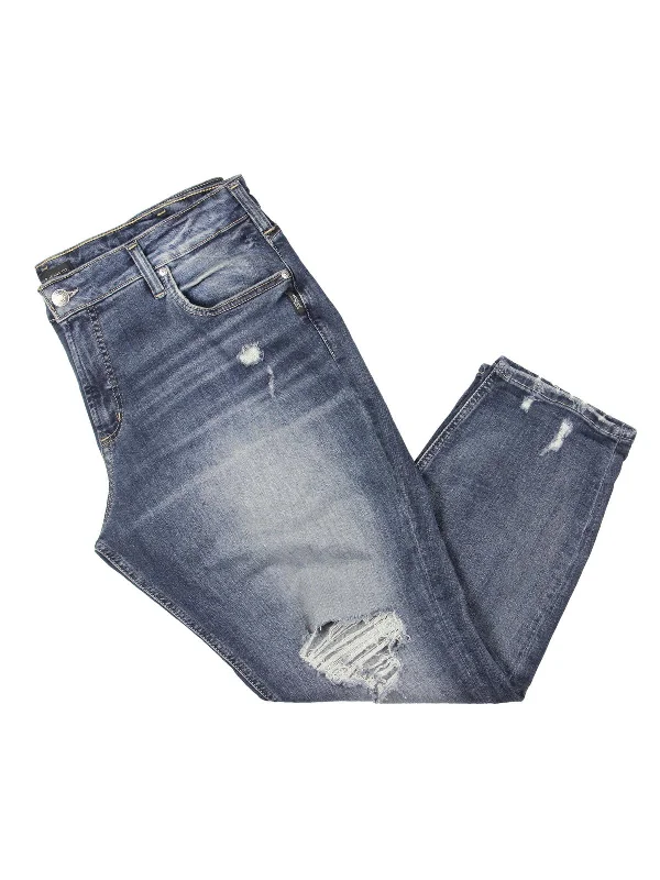 Women's Work Outfit For The Office Plus Womens Mid-Rise Stretch Boyfriend Jeans