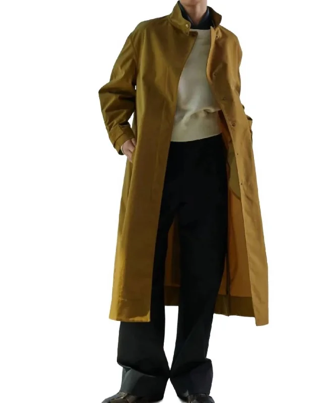 Bold and Elegant Women's Fashion Vigo Trench Coat In Bronze