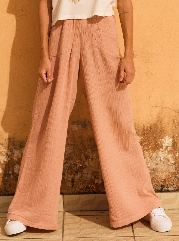 Comfortable Loungewear for Women What A Vibe Pants - Cafe Creme
